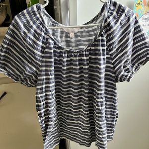 Navy Lauren Conrad short sleeve blouse